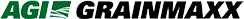 The AGI Grainmaxx logo, with green and black lettering and a green square in between the words.