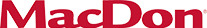 The red MacDon logo against a white background.